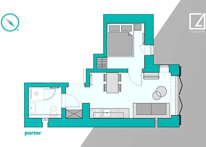 公寓 C4 Ceynowy 索波特
